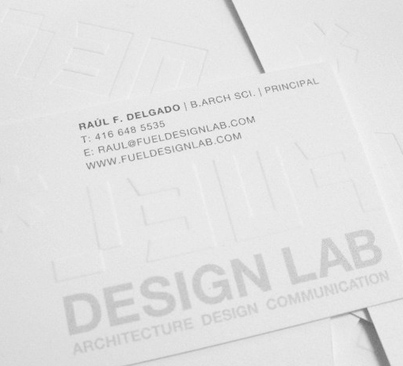 Photo of Fuel* DesignLab business card